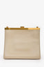 Celine Beige Calfskin Leather 'Mini Clasp' Crossbody Bag