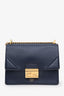 Fendi Navy Leather Small Kan U Shoulder Bag
