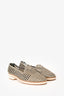 Stuart Weitzman Grey Raffia Loafers Size 38
