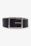 Bottega Veneta Black Intrecciato Leather Belt Size 90 36