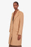 Burberry Brown Wool Cashmere Peacoat Size US 10