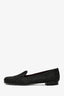 Stuart Weitzman Black Glitter Loafers Size 7