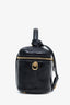 Louis Vuitton Black Coated Canvas Monogram Ink Embossed Vanity PM with Chain
