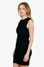 T by Alexander Wang Black Ruched Sleeveless Mini Dress Size S