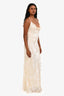 Rat & Boa Cream Pattern Sleeveless Maxi Dress Size S