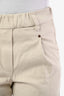 Brunello Cucinelli Beige Straight Leg Jeans Size 0 US