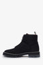 Alexander Wang Black Nylon Zip-Up Studded Ankle Boots Size 38.5