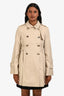Gucci Brown Star Detail Belted Trench Coat Size IT 42