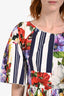 Dolce & Gabbana Multicolour Cotton Patchwork Floral Dress Size 40