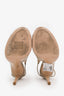 Gianvito Rossi Taupe Suede Peep-Toe Mules Size 36.5