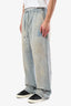 Amiri Light Denim Distressed Wide Leg Jeans Size L Men's