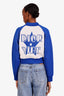 Christian Dior Blue/White Zip Up 'Dior Vibe' Sweater Size 8