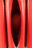 Christian Louboutin Red Leather Spike Accent 'Triloubi' Shoulder Bag