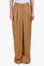 Loulou Studio Camel Linen Blend Trousers Size S