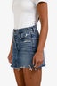 Agolde Blue Denim Mini Skirt Size 25