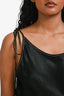 Acne Studios Black Satin Sleeveless Dress Size 38