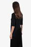 Stella McCartney Black Crepe Blue/Black Fringe Top Size 36