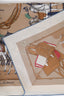 Hermès Brown/Multicolour Silk "Equipements à Cheval sur l'Elégance" Scarf Size 70