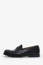 Prada Black Brushed Leather Penny Loafer Size 7 Mens