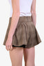 Givenchy Brown Check Mini Skort Size 34