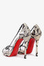 Christian Louboutin Clear PVC Snake Trim 'Hargaret' Pumps Size 37