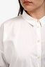 Acne Studios SS15 White Cotton Poplin Button-Up Shirt Dress Size 38