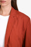 Ulla Johnson Orange Cotton Cinched Waist Jacket Size S