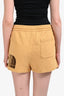 Gucci x The North Face Yellow Cotton Logo Shorts Size M