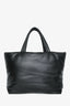 Cabas Saint Laurent 2023 en cuir noir matelassé avec logo