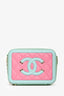 Pre-loved Chanel™ 2019 Multicolour Caviar Mini Vanity Case on Chain