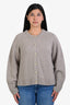 Arch4 Taupe Cashmere Buttoned Cardigan Size L