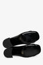 Versace Black Leather Gold Medusa Block Heels Size 39