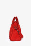 Balenciaga Red Suede City Bag