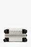 Fendi x Rimowa Limited Edition Silver Aluminium FF Monogram Trolley Cabin Suitcase