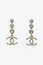 Pre-loved Chanel™ 2021 Crystal Coco Mark Dangling Earrings