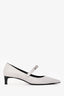 Hermès Grey Leather Kiara 40 Heels Size 36.5