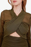 Bardot Green Mesh 'Aliyah' Midi Dress Size M