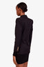 Saint Laurent Black Wool Double Breasted Blazer Size 34