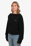 Vivienne Westwood Black Cotton Ribbed Hebo Long Sleeve Top Size L