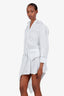 Alexander Wang White Cotton Long Sleeve Asymmetrical Midi Dress Size 4