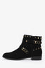 Stuart Weitzman Black Suede Gowest Ankle Boots Size 6.5