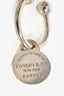 Tiffany & Co. Sterling Silver Round Tag Screwball Key Ring