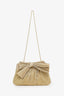 Loeffler Randall Gold Bow Clutch With Chain