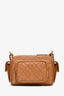 Pre-loved Chanel™ 2022+ Caramel Calfskin Leather Camera Case Crossbody Bag