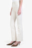 Veronica Beard Cream Denim 'Cameron' Mid-Rise Bootcut Jeans Size 25