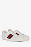 Gucci x Disney White Leather Tiger Web Sneakers Size 12 Mens