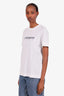 Givenchy White Cotton Logo T-Shirt Size XXS