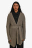 Jenni Kayne Green Cotton Belted Knit Cardigan Size XS