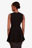 Alexander McQueen Black Sleeveless Ruffled Top Size 38