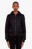 Pre-loved Chanel™ 20N Black Coco Neige Waist Bomber Jacket 34